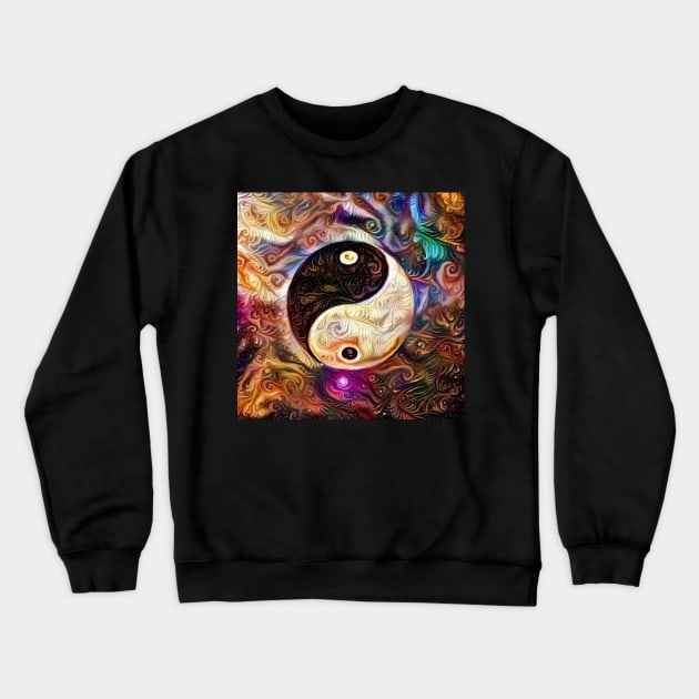 Yin - Yang sign Crewneck Sweatshirt by rolffimages